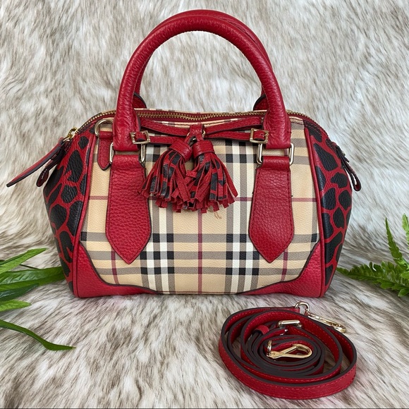 Burberry Bags Burberry Haymarket Check Animal Print Blaze Satchel